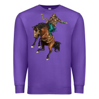 Purple western horse rodeo Premium Sweatshirt - BarkalooDesign
