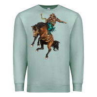 Seafoam western horse rodeo Premium Sweatshirt - BarkalooDesign
