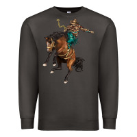 Smoke western horse rodeo Premium Sweatshirt - BarkalooDesign