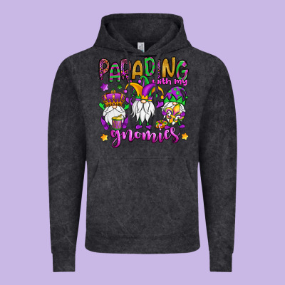 Parading With My Gnomies Vintage Hoodie Designed By Oliviacreatesart