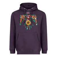 Plum pinky western sunflower thunderbird Heavyweight Hoodie - BarkalooDesign