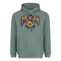 Sage pinky western sunflower thunderbird Heavyweight Hoodie - BarkalooDesign