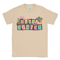 Mushroom Happy Easter plate letters Easter Day Classic Tee - HowdyJamesFarm