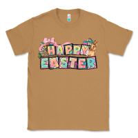 Toasted Coconut Happy Easter plate letters Easter Day Classic Tee - HowdyJamesFarm