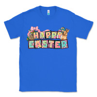 True Royal Happy Easter plate letters Easter Day Classic Tee - HowdyJamesFarm
