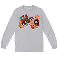 Moon Dust Rooster Valentine's Day xoxo Long Sleeve Tee - FaDigitalArtStudio