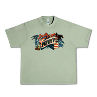 Oil Green I'm not drunk I'm patriotic 4th of july Urban Heavy Tee - HowdyJamesFarm