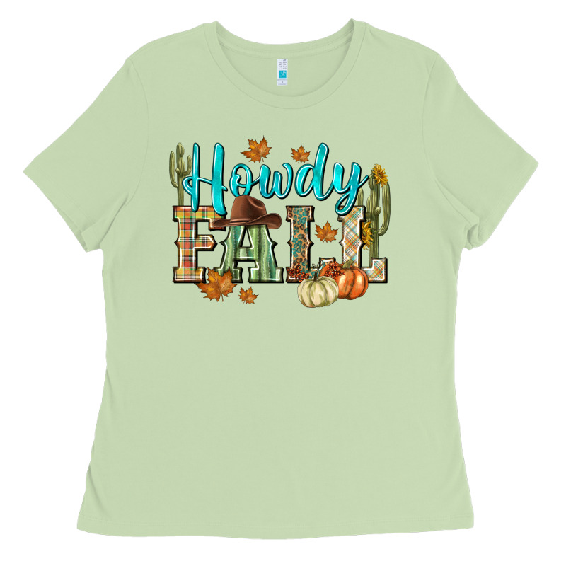 Western Howdy Fall Ladies Tee by NancyCooperArtShop | Teevron