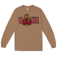 Toasted Coconut Nana Lady Of Guadalupe Long Sleeve Tee - Jasminsmagicworld
