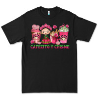Black Cafecito y Chisme Coffee Cups Premium Tee - texasbilliewilder