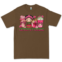 Cacao Cafecito y Chisme Coffee Cups Premium Tee - texasbilliewilder