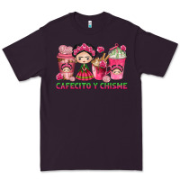 Plum Cafecito y Chisme Coffee Cups Premium Tee - texasbilliewilder