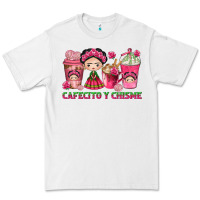 White Cafecito y Chisme Coffee Cups Premium Tee - texasbilliewilder