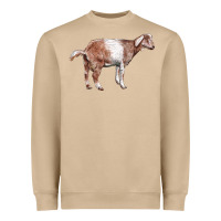 Mushroom Nubian Goat Heavyweight Sweatshirt - LillyAllenDesigns