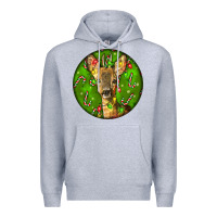 Red Brocket Deer Christmas Premium Hoodie | Teevron