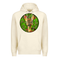 Sandshell red brocket deer christmas Premium Hoodie - LillyAllenDesigns
