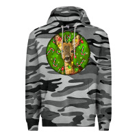 Slate Camo red brocket deer christmas Premium Hoodie - LillyAllenDesigns