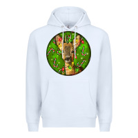 White red brocket deer christmas Premium Hoodie - LillyAllenDesigns