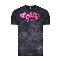 Cloud Black Love vibes Valentine's Day Vintage Tee - HowdyJamesFarm