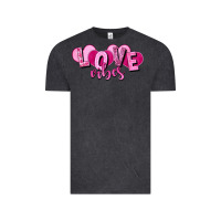 Vintage Black Love vibes Valentine's Day Vintage Tee - HowdyJamesFarm