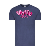 Vintage Denim Love vibes Valentine's Day Vintage Tee - HowdyJamesFarm