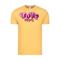 Vintage Mustard Love vibes Valentine's Day Vintage Tee - HowdyJamesFarm