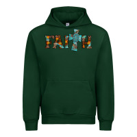 Forest Green faith thanksgiving cross Urban Hoodie - AdoDesignShop