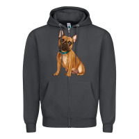 Smoke french bulldog Zipper Hoodie - Artiststas