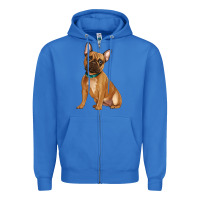 True Royal french bulldog Zipper Hoodie - Artiststas