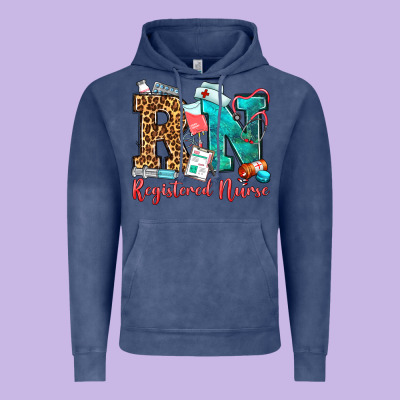 Registered Nurse Vintage Hoodie Designed By Oliviacreatesart