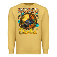 Antique Gold western rodeo darlin' sunset sunflowers weapon Premium Sweatshirt - BarkalooDesign