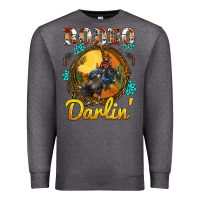 Charcoal Heather western rodeo darlin' sunset sunflowers weapon Premium Sweatshirt - BarkalooDesign