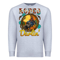 Heather Grey western rodeo darlin' sunset sunflowers weapon Premium Sweatshirt - BarkalooDesign