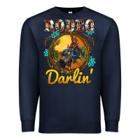 Navy western rodeo darlin' sunset sunflowers weapon Premium Sweatshirt - BarkalooDesign