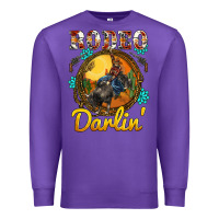 Purple western rodeo darlin' sunset sunflowers weapon Premium Sweatshirt - BarkalooDesign