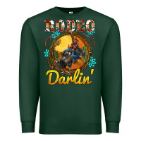 Sports Green western rodeo darlin' sunset sunflowers weapon Premium Sweatshirt - BarkalooDesign