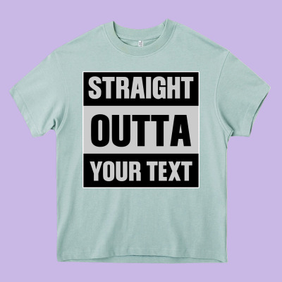Straight Outta Your Text Heavy Core Tee Designed By Bettercallsaul