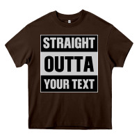 Chocolate Brown Straight Outta Your Text Heavy Core Tee - Bettercallsaul