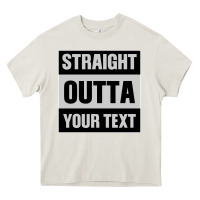 Cream Straight Outta Your Text Heavy Core Tee - Bettercallsaul