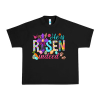 Black He is risen indeed Happy Easter Day Urban Heavy Tee - HowdyJamesFarm