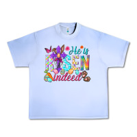 Grape Ice He is risen indeed Happy Easter Day Urban Heavy Tee - HowdyJamesFarm