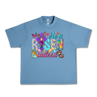 Pebble Blue He is risen indeed Happy Easter Day Urban Heavy Tee - HowdyJamesFarm