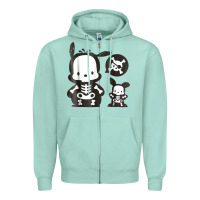 Seafoam pochacco skeleton halloween shirt Zipper Hoodie - longCreatives
