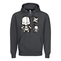 Smoke pochacco skeleton halloween shirt Zipper Hoodie - longCreatives