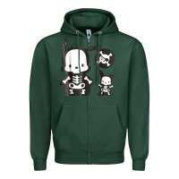 Sports Green pochacco skeleton halloween shirt Zipper Hoodie - longCreatives