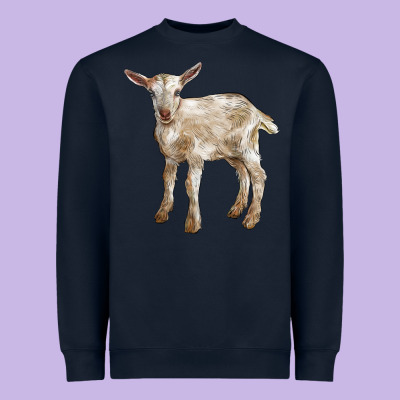 Baby Saanen Goat Heavyweight Sweatshirt Designed By Lillyallendesigns