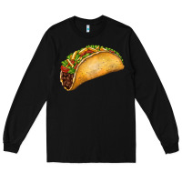 Black Taco Long Sleeve Tee - FaDigitalArtStudio