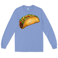 Colony Blue Taco Long Sleeve Tee - FaDigitalArtStudio
