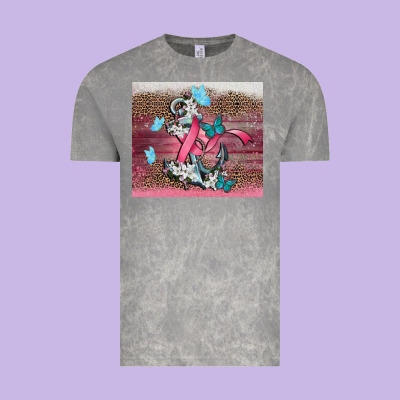 Cancer Awareness Anchor Vintage Tee Designed By Cowgirlartshop