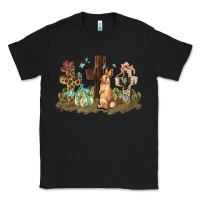 Black Western rabbit bunny with crosses Easter Day Classic Tee - HowdyJamesFarm